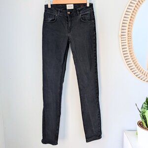 SEZANE Slim jeans, faded black, size 27 (fit small)